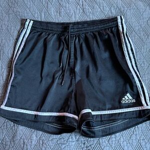 Adidas Women's Black and White Athletic Shorts